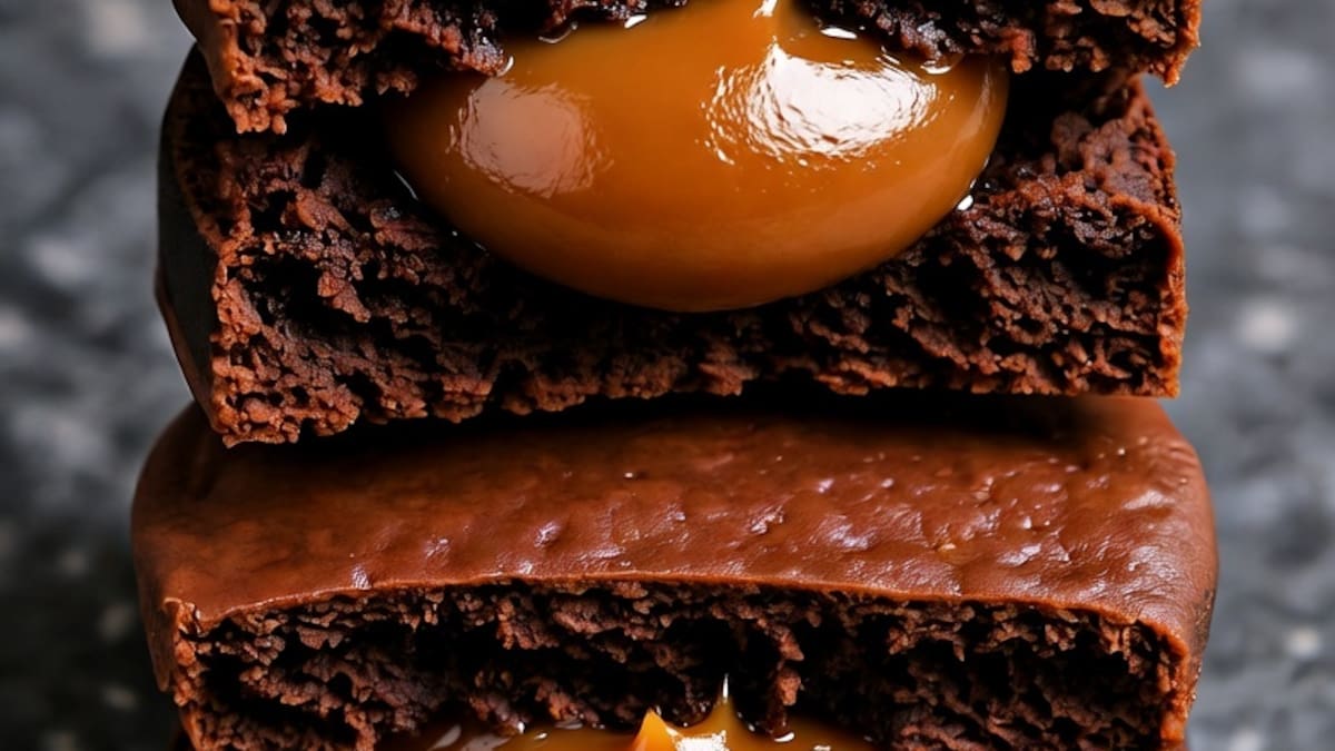 Un deleite para el paladar: alfajores de brownie con dulce de leche, imposibles de resistir
