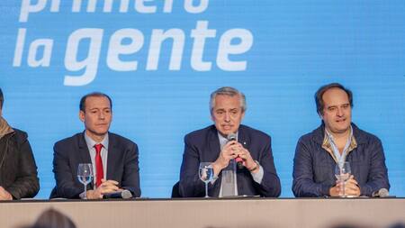 Alberto Fernández en Neuquén. Foto: Télam