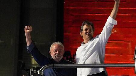 Lula da Silva y Fernando Haddad Foto: REUTERS.