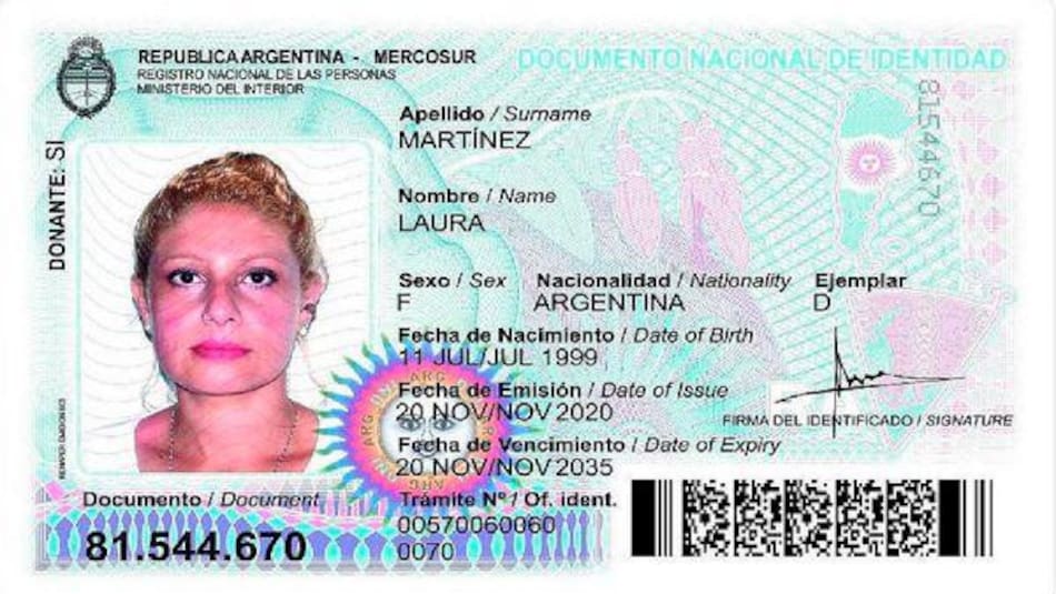 Nueva versión del DNI, noviembre de 2020