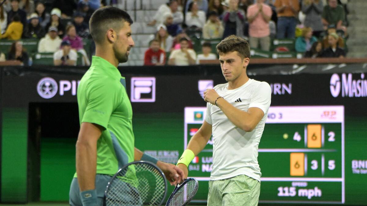 Novak Djokovic fue derrotado por Luca Nardi. Foto: Reuters.