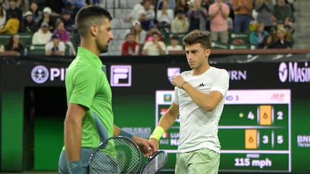 Golpe en Indian Wells: Djokovic sufrió una sorprendente caída ante el número 123 del mundo