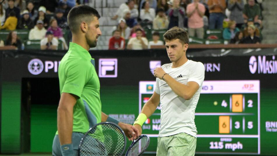Novak Djokovic fue derrotado por Luca Nardi. Foto: Reuters.