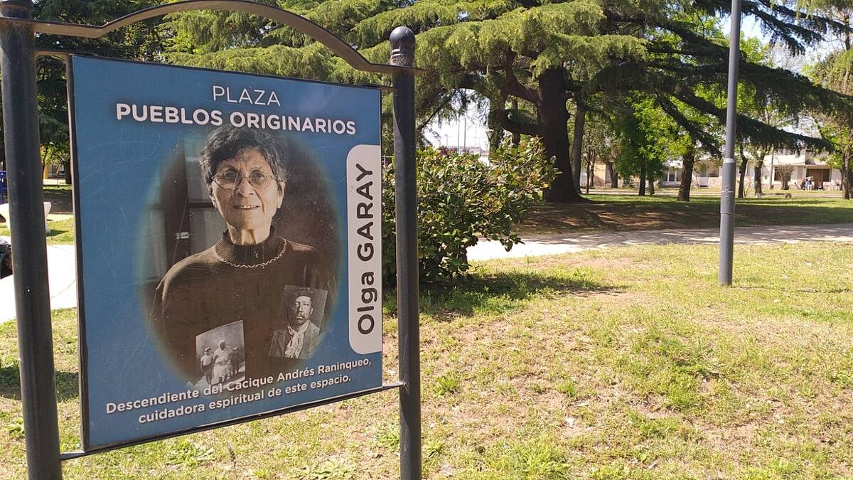 El cambio de nombre de plaza Roca a plaza Pueblos Originarios se ejecutó en 2018.