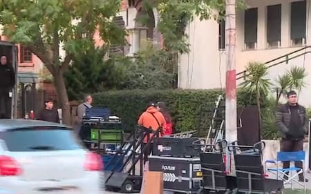 Las primeras imágenes del rodaje de la película de Ricardo Barreda. Foto: X / @TelemundoUY.