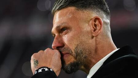 Martín Demichelis en su despedida de River. Foto: NA.