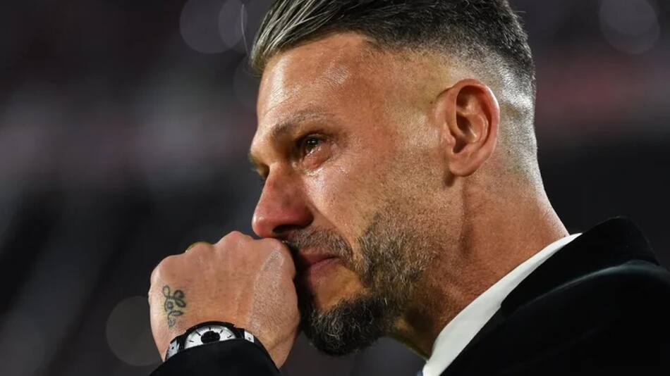 Martín Demichelis en su despedida de River. Foto: NA.