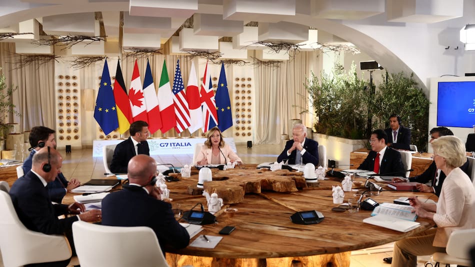 Cumbre del G7 en Italia. Foto: Reuters.