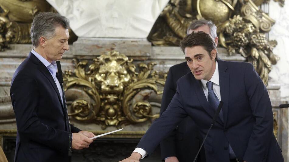 Mauricio Macri y Javier Iguacel - NA - jURAMENTO