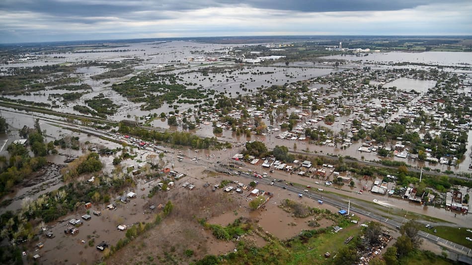 Inundaciones en Buenos Aires. Foto: Prensa Min. Defensa