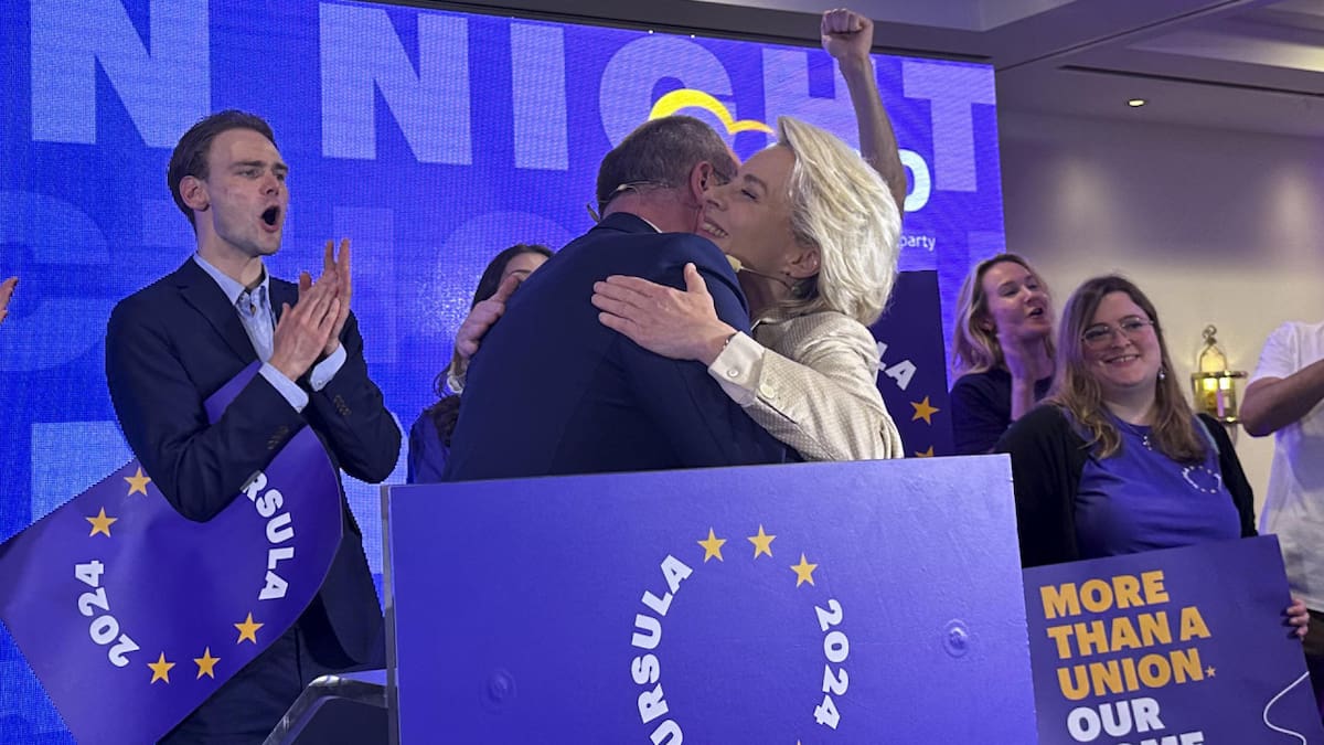 El Partido Popular Europeo celebra el triunfo en las elecciones al Parlamento Europeo. Foto: EFE