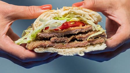 Sándwich de milanesa. Foto/Instagran: @patatasangucheria