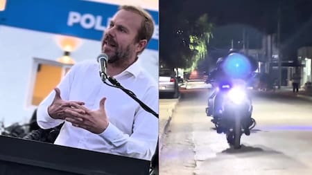 Gastón Granados anunció cómo pedir el permiso para que dos personas circulen en una misma moto en Ezeiza.