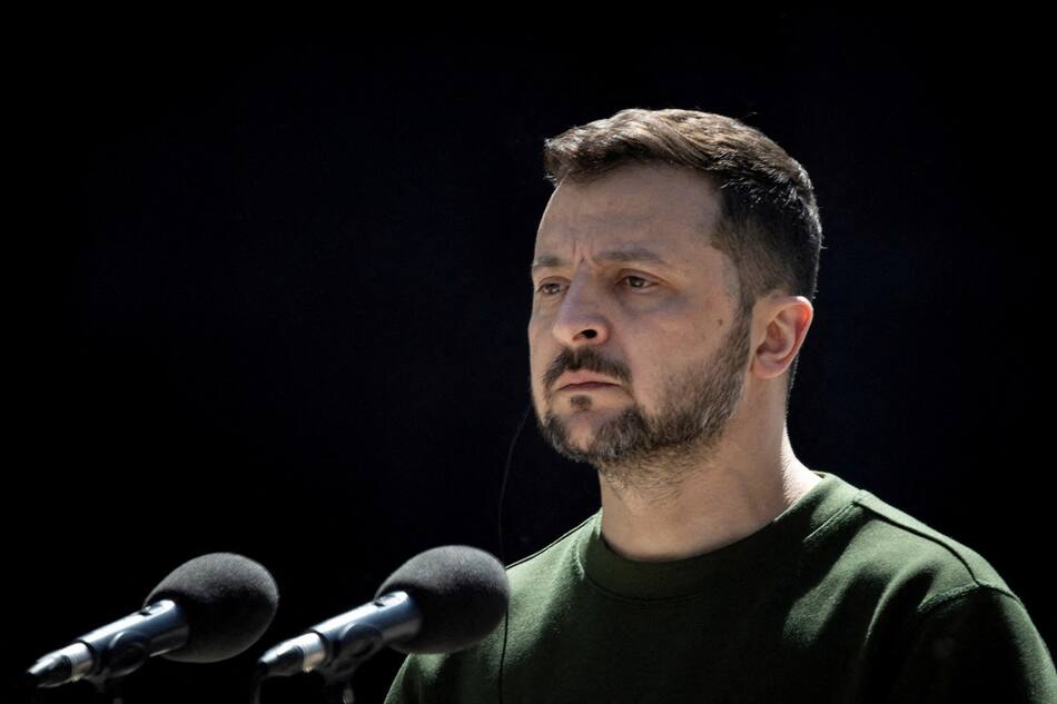 Volodimir Zelenski, presidente de Ucrania. Foto: Reuters.
