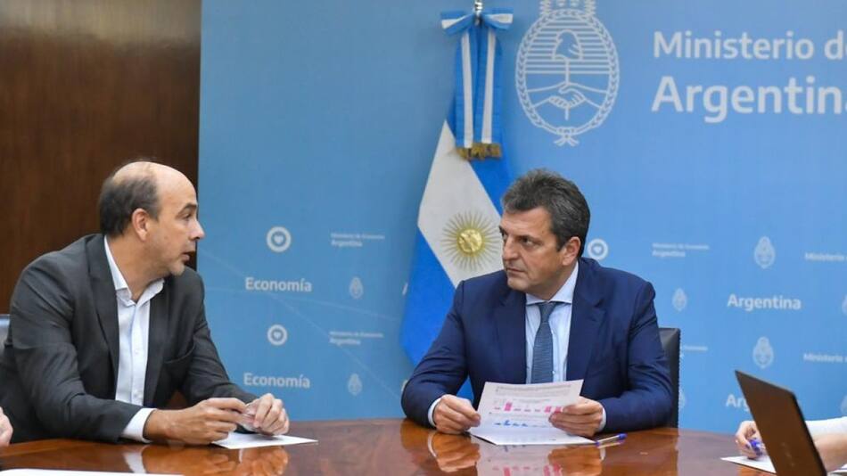 Eduardo Setti y Sergio Massa. Foto: NA.