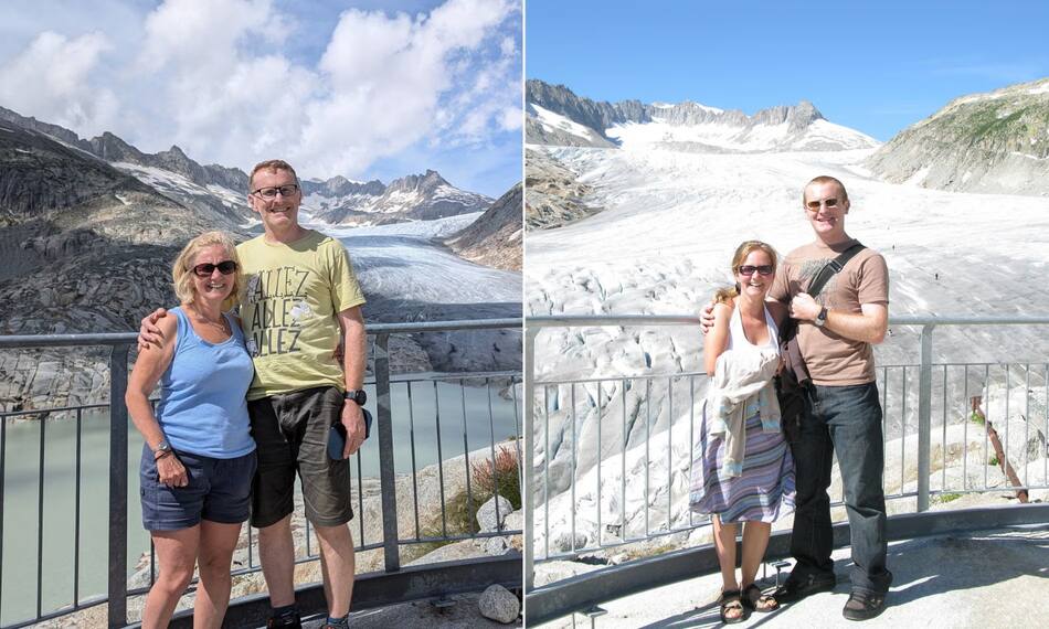 Derretimiento de los glaciares de los Alpes suizos. Foto: X/@ianbremmer