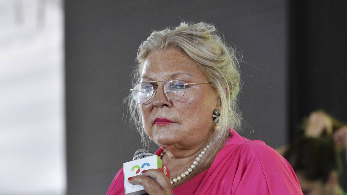 Elisa Carrió, Coalición Cívica. Foto: NA.