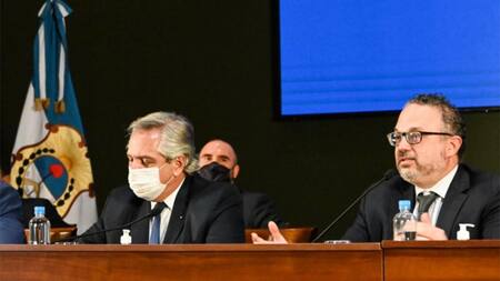 Alberto Fernández y Matías Kulfas, NA