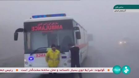 La niebla obstaculiza los operativos de rescate del presidente de Irán. Foto: Reuters.
