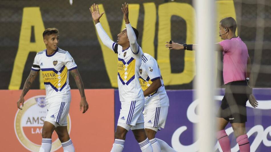 Festejo de Boca ante The Strongest por la Copa Libertadores, AGENCIA NA