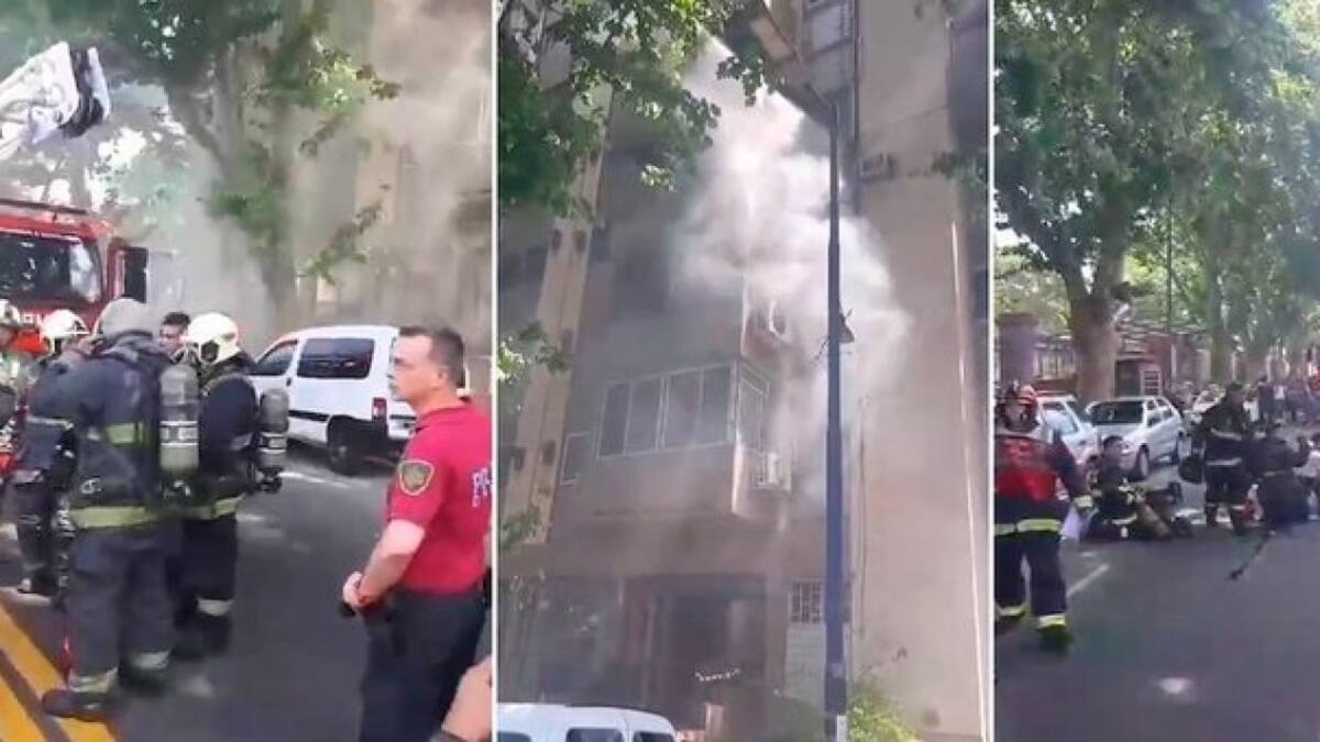 Incendio en Flores. Foto: Captura de video.