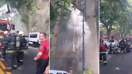 Incendio en Flores. Foto: Captura de video.