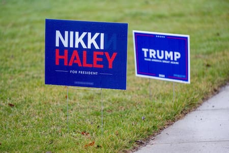 Nikki Haley y Donald Trump se disputan la candidatura a presidente del Partido Republicano. Foto: EFE.