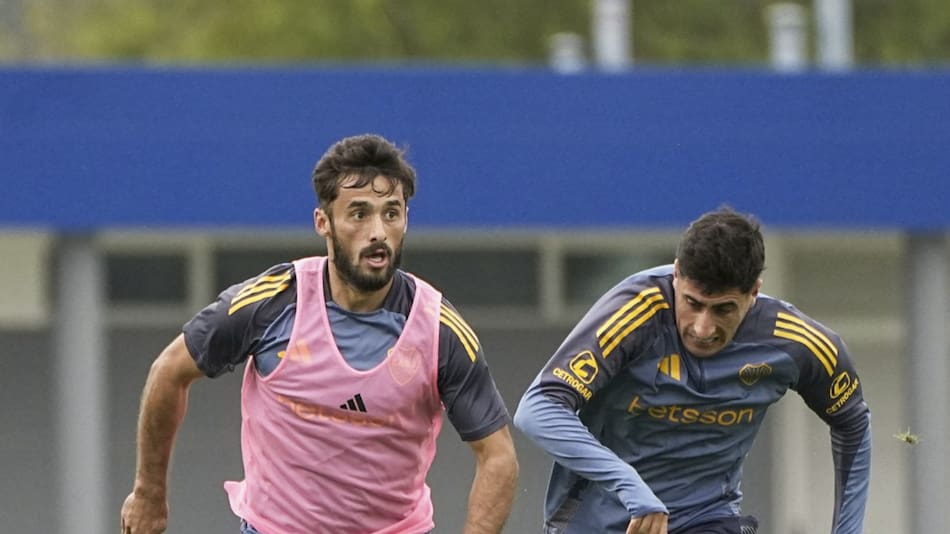 Entrenamiento de Boca en Boca Predio. Foto: NA.