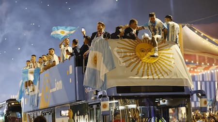 Selección Argentina, festejo en Doha, Reuters