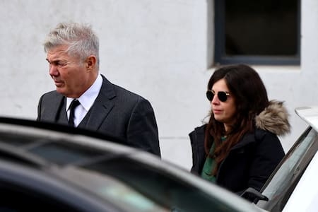 Dalma Maradona y Fernando Burlando en el juicio por la muerte de Maradona. Foto: REUTERS.