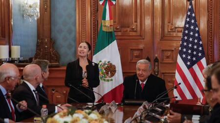 Reunión entre dirigentes estadounidenses y mexicanos. Foto: Reuters