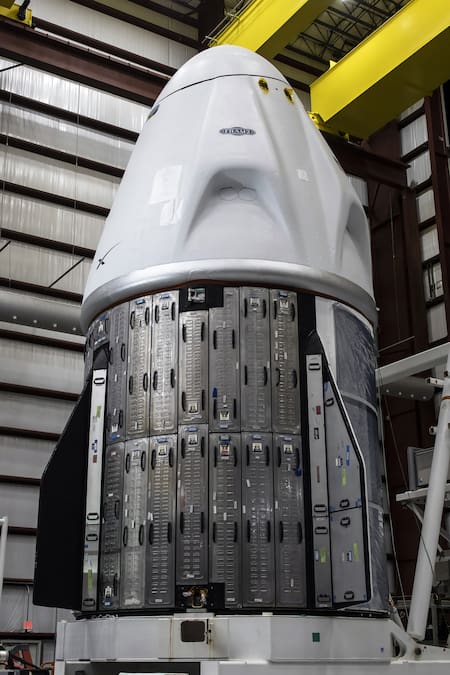 Cápsula Dragon de SpaceX. Foto: X / @SpaceX.