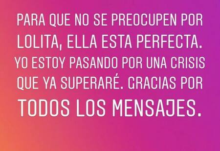 Mensaje de Adabel Guerrero en Instagram