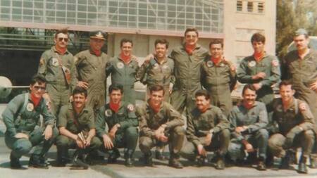 Pilotos de combate peruanos y argentinos en septiembre de 1981