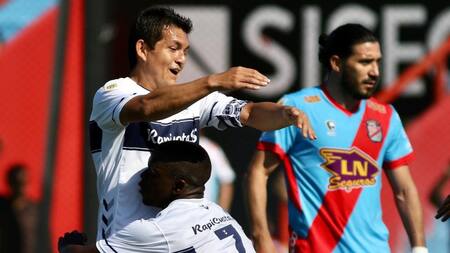 Festejo de Gimnasia ante Arsenal por la Liga Profesional de Fútbol, AGENCIA NA