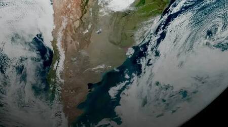 La iluminación a la perfección de la república Argentina. Foto: Agencia Noticias Argentinas / NASA