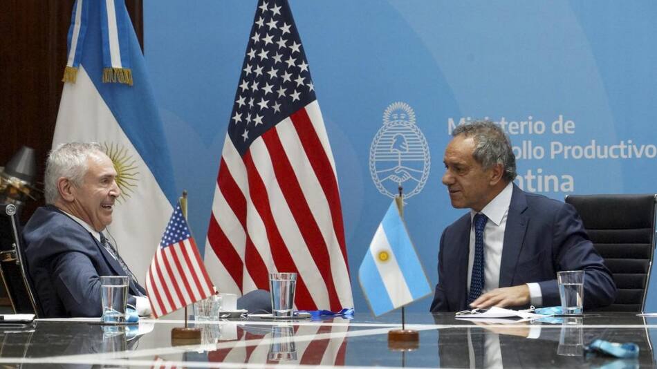 Marc Stanley y Daniel Scioli, NA