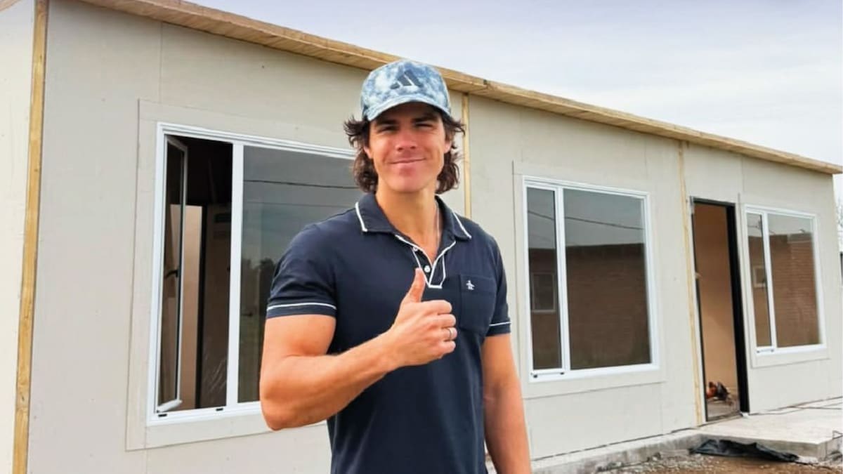 Marcos Ginocchio mostró por primera vez cómo quedó la casa prefabricada que ganó tras consagrarse campeón de Gran Hermano 2022-2023.