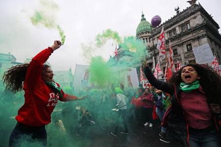 Aborto Legal, marcha a favor frente al Congreso, Reuters
