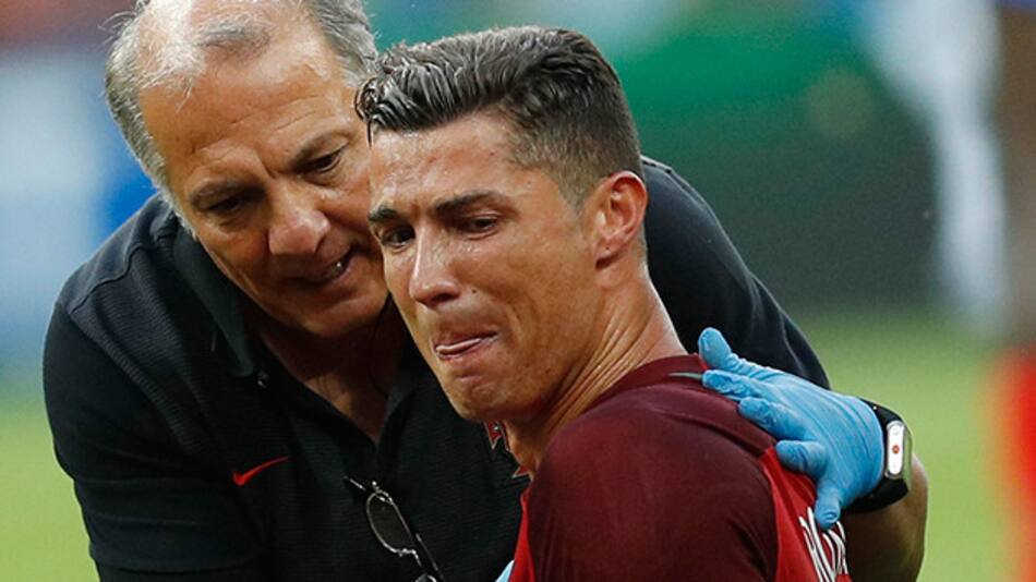 Llanto de Cristiano Ronaldo - Eurocopa 2016 (Reuters)