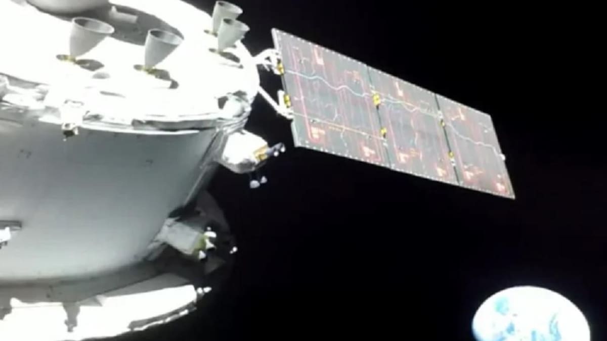 Imagen captada por Orion en la misión Artemis I.