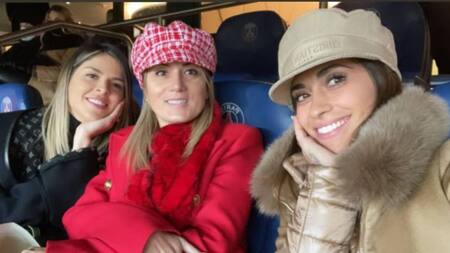 Antonela Rocuzzo, Jorgelina Cardozo. Foto: Instagram/antonelaroccuzzo.