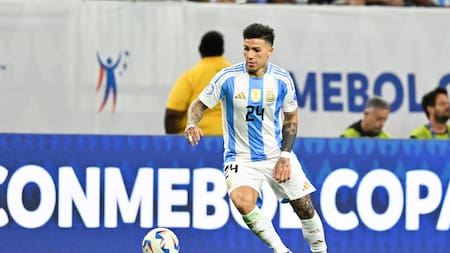 Enzo Fernández en la Selección argentina. Foto: REUTERS.