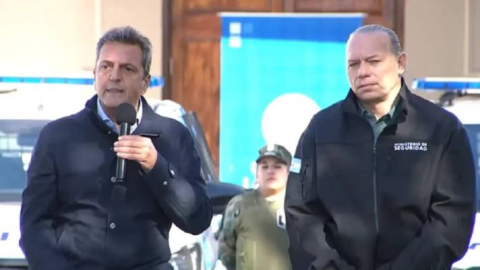 Sergio Massa y Sergio Berni. Foto: NA.