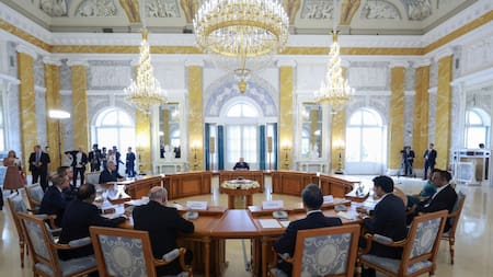 Reunión del Bloque BRICS en asuntos de seguridad. Foto: Sputnik/Vyacheslav Prokofyev/Pool vía REUTERS