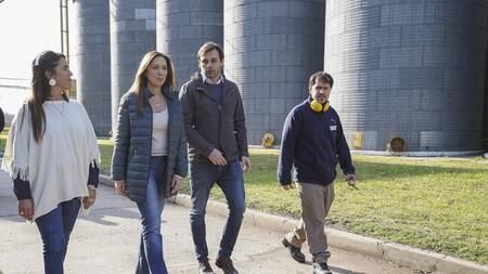María Eugenia Vidal, en el partido bonaerense de General Arenales, NA