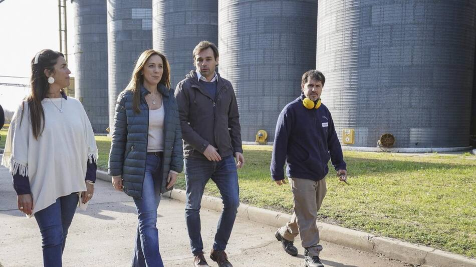 María Eugenia Vidal, en el partido bonaerense de General Arenales, NA