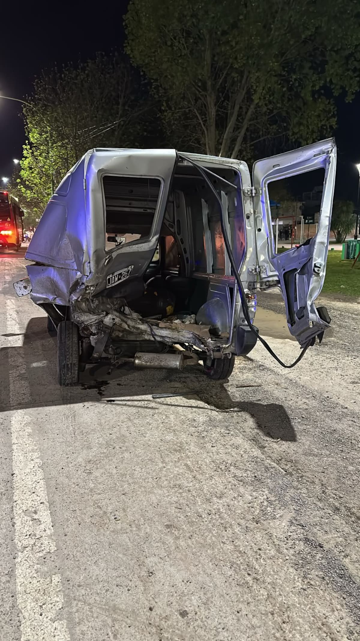 Impactante choque en Punta Lara.