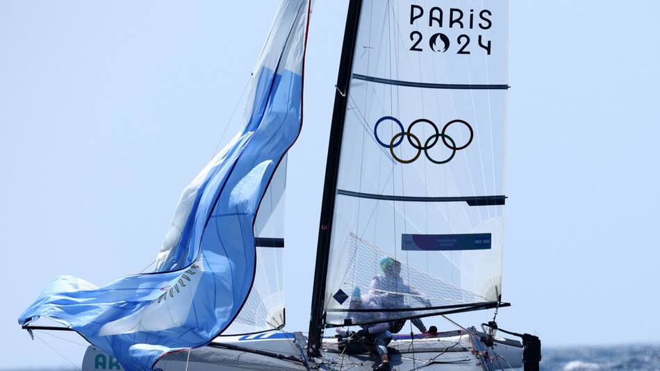 Mateo Majdalani y Eugenia Bosco; Juegos Olímpicos de París 2024. Foto: Reuters.