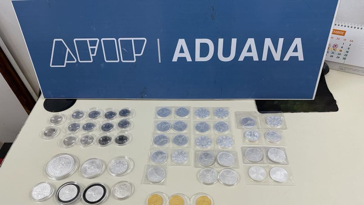 La Aduana evitó el contrabando de monedas de colección de platino, oro y plata: la multa sería de casi $30 millones